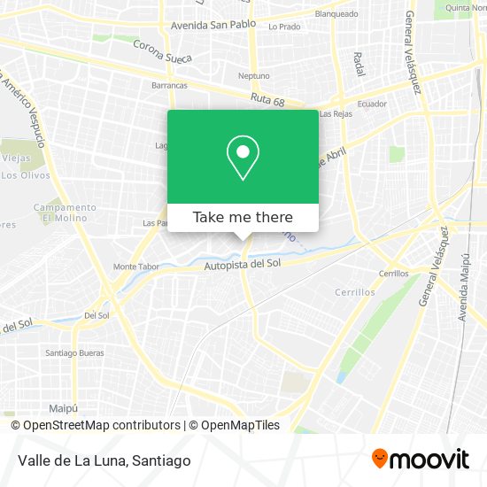 Mapa de Valle de La Luna