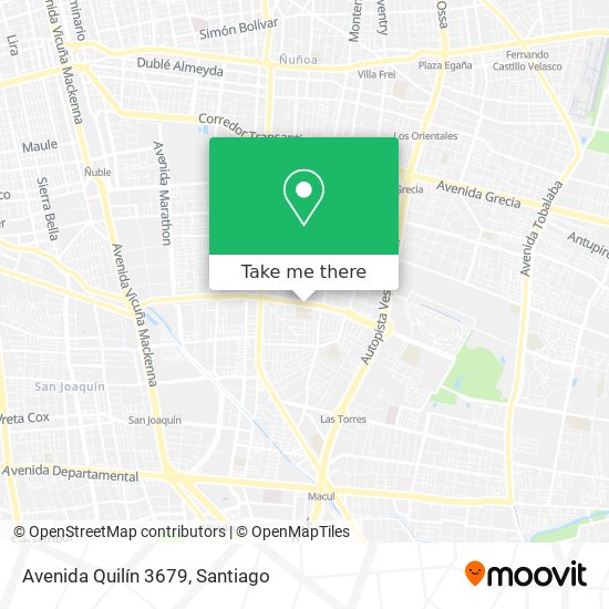 Avenida Quilín 3679 map