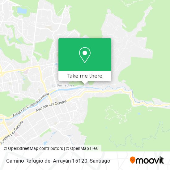 Camino Refugio del Arrayán 15120 map