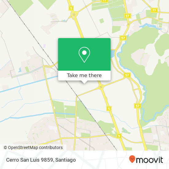 Cerro San Luis 9859 map