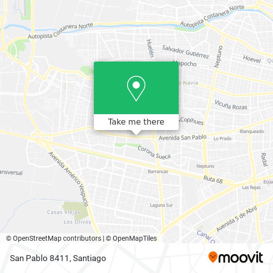San Pablo 8411 map