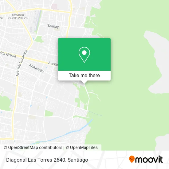 Diagonal Las Torres 2640 map