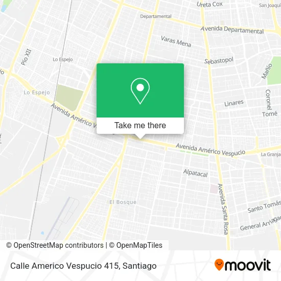 Calle Americo Vespucio 415 map