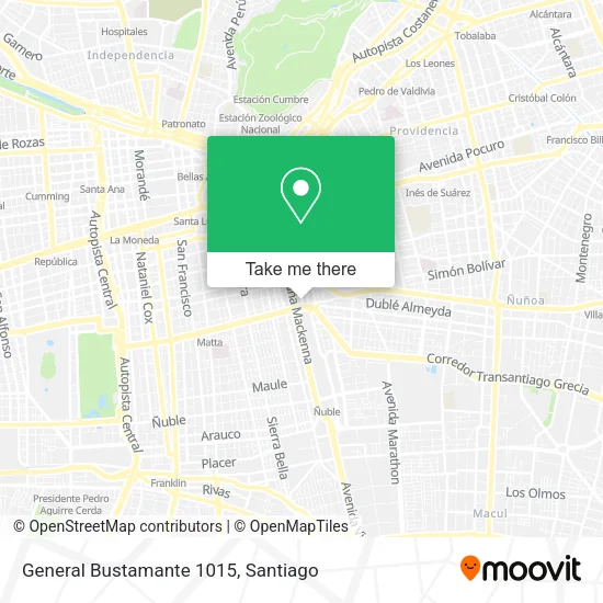 General Bustamante 1015 map