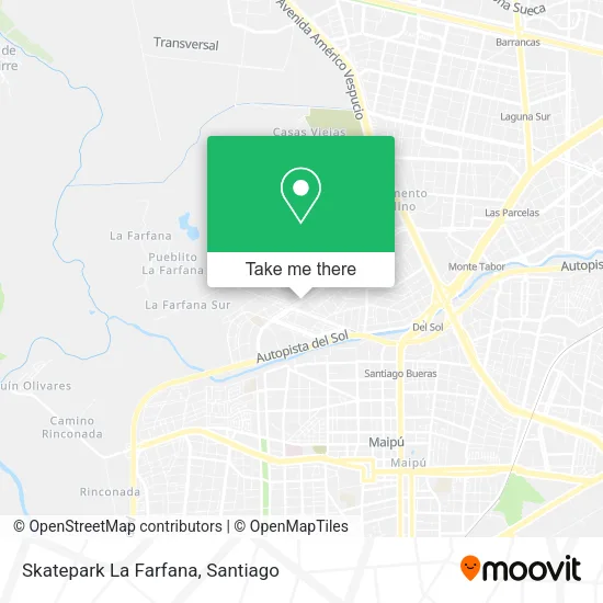 Skatepark La Farfana map