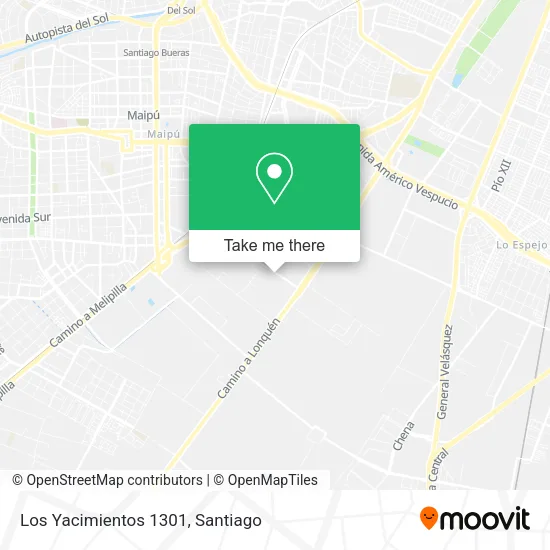 Los Yacimientos 1301 map