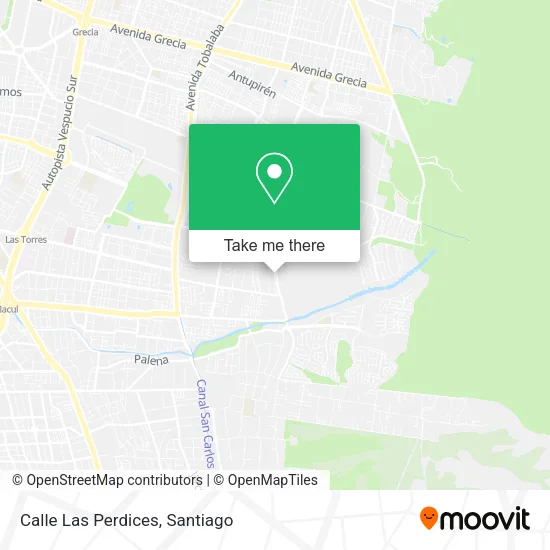 Mapa de Calle Las Perdices