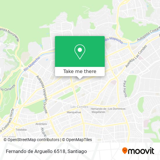 Fernando de Arguello 6518 map