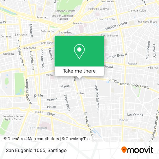 Mapa de San Eugenio 1065