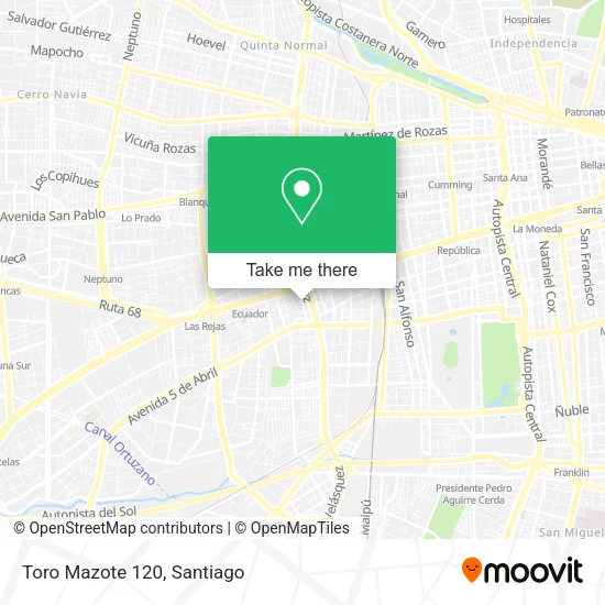 Toro Mazote 120 map