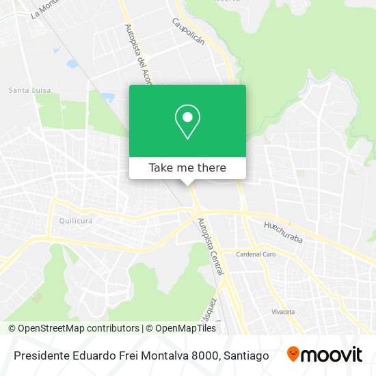 Presidente Eduardo Frei Montalva 8000 map
