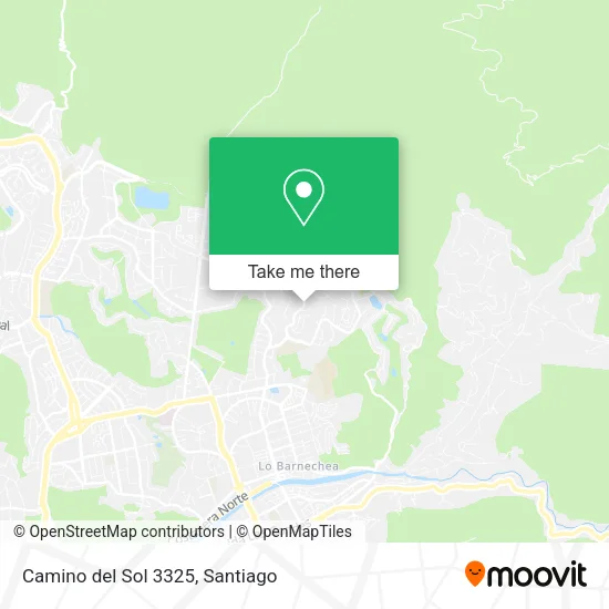Camino del Sol 3325 map