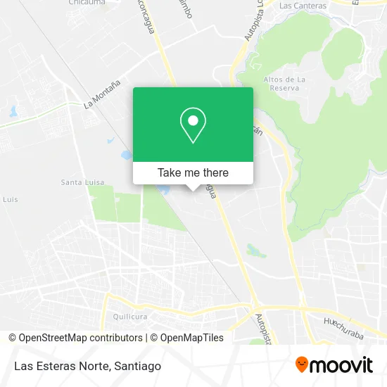 Las Esteras Norte map