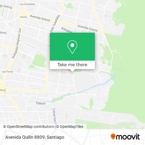 Mapa de Avenida Quilín 8809