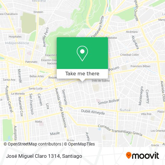 Mapa de José Miguel Claro 1314