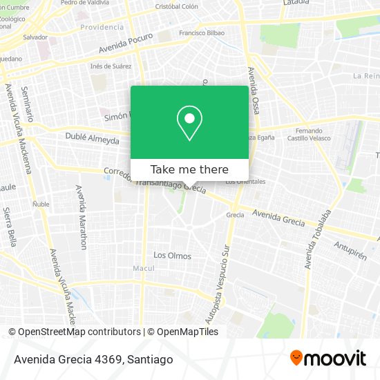 Avenida Grecia 4369 map