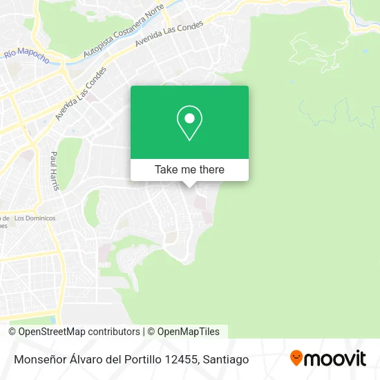 Monseñor Álvaro del Portillo 12455 map