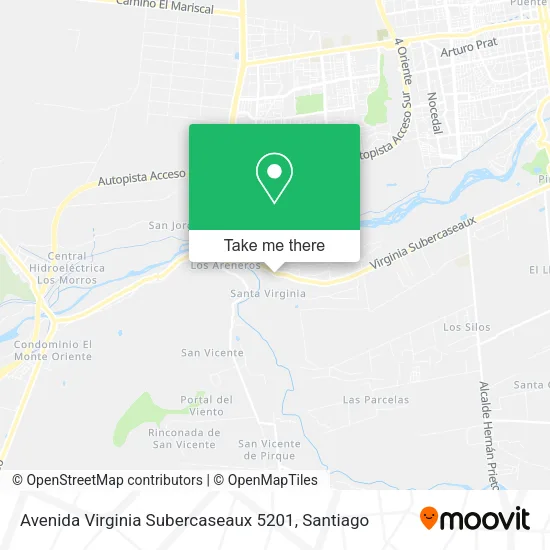 Avenida Virginia Subercaseaux 5201 map