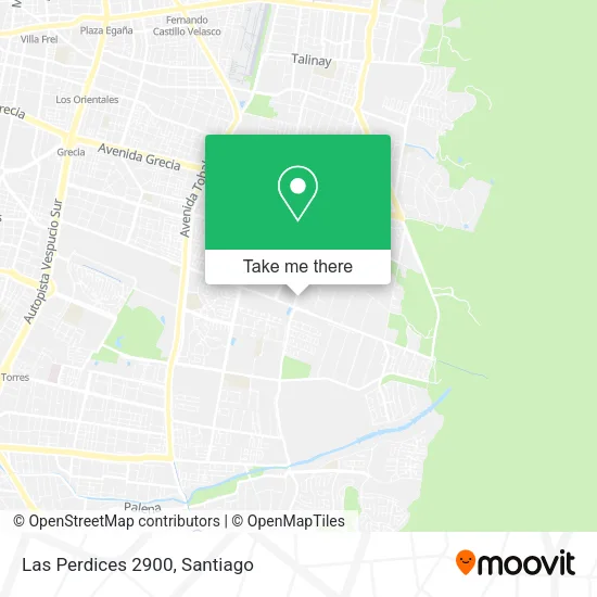 Las Perdices 2900 map