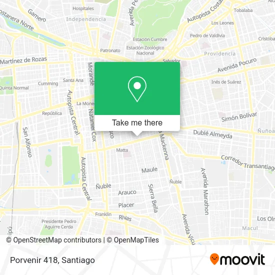 Porvenir 418 map