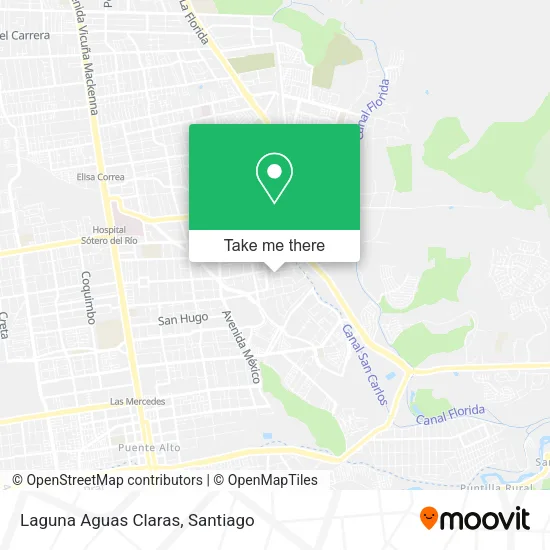 Laguna Aguas Claras map