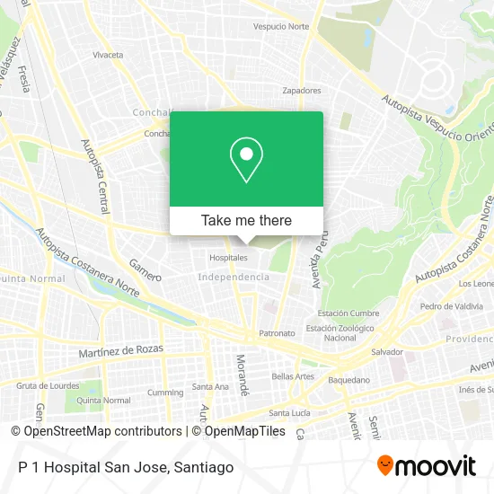 P 1 Hospital San Jose map