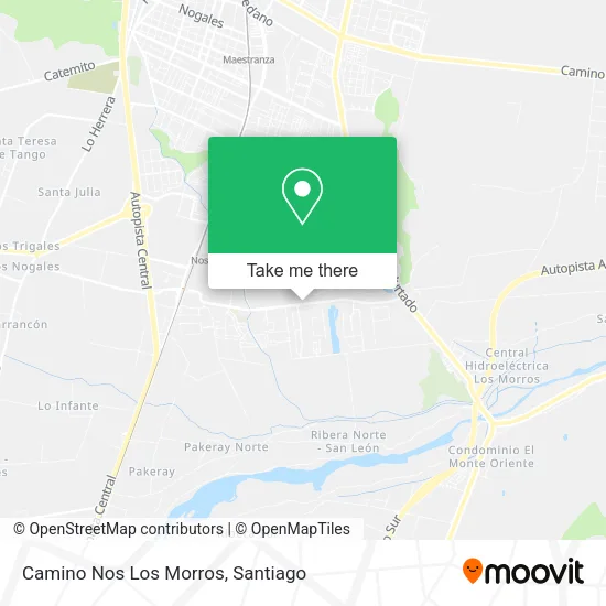 Camino Nos Los Morros map