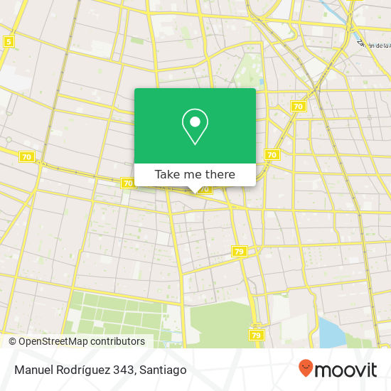 Manuel Rodríguez 343 map