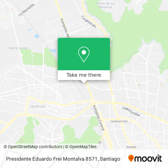 Presidente Eduardo Frei Montalva 8571 map