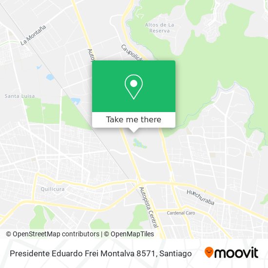 Presidente Eduardo Frei Montalva 8571 map