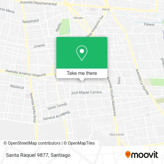 Santa Raquel 9877 map