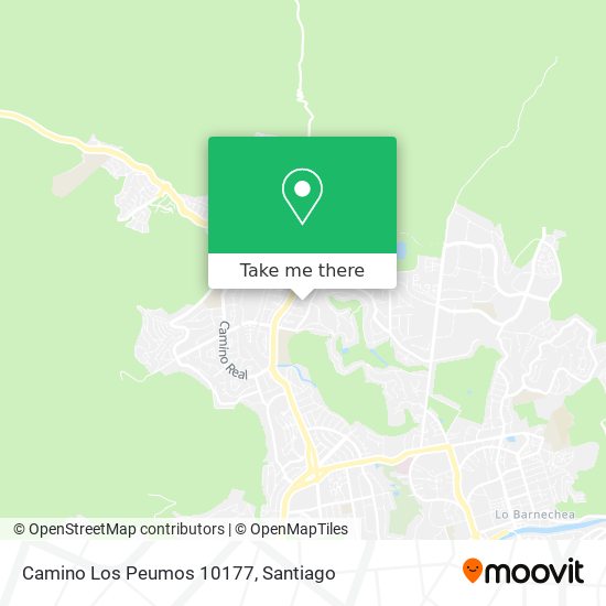 Camino Los Peumos 10177 map
