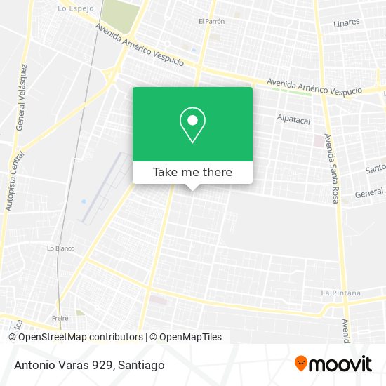 Antonio Varas 929 map