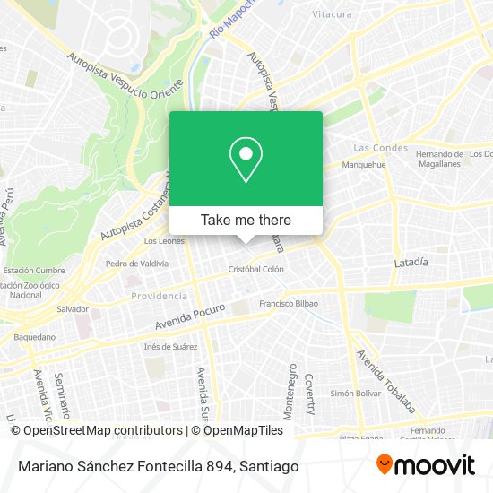 Mariano Sánchez Fontecilla 894 map