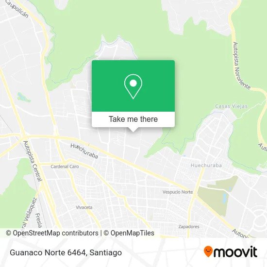 Guanaco Norte 6464 map