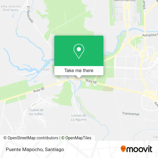 Puente Mapocho map