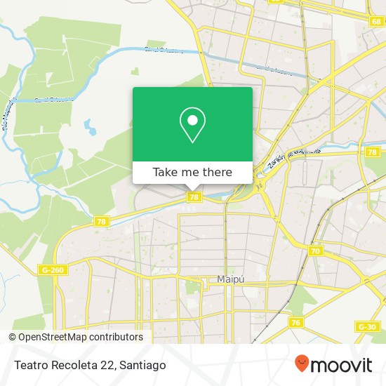 Teatro Recoleta 22 map