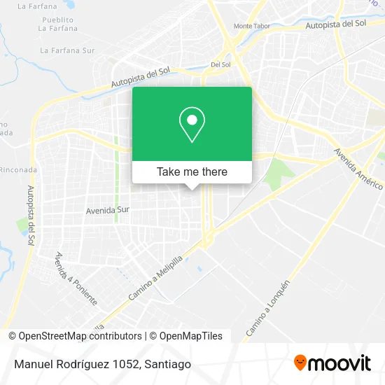 Manuel Rodríguez 1052 map