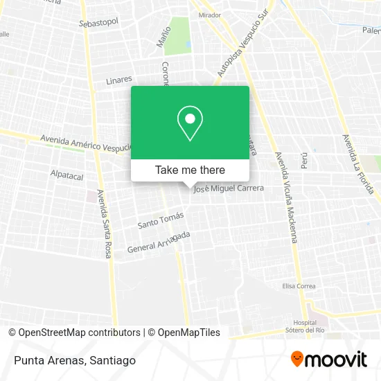 Punta Arenas map