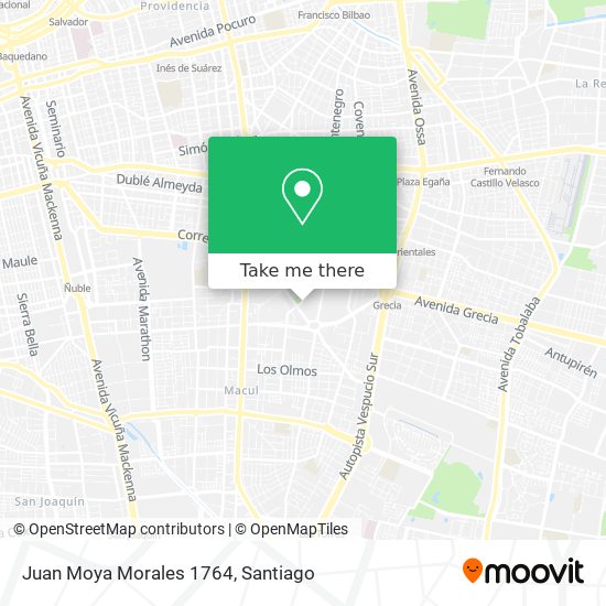 Juan Moya Morales 1764 map