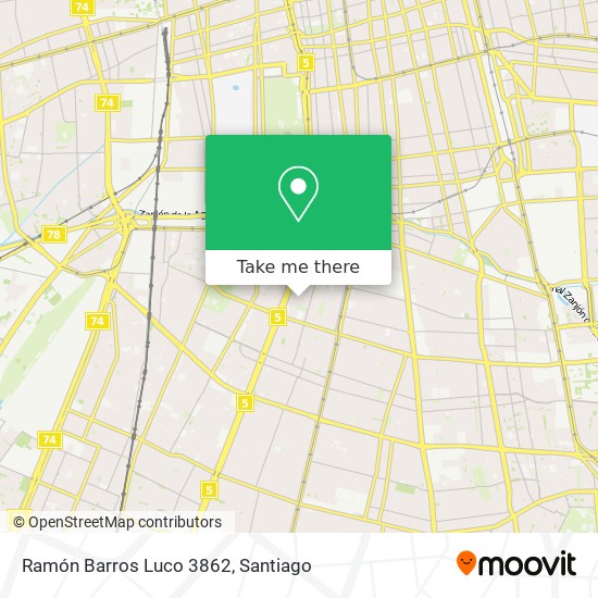 Ramón Barros Luco 3862 map