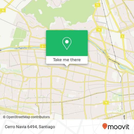 Cerro Navia 6494 map