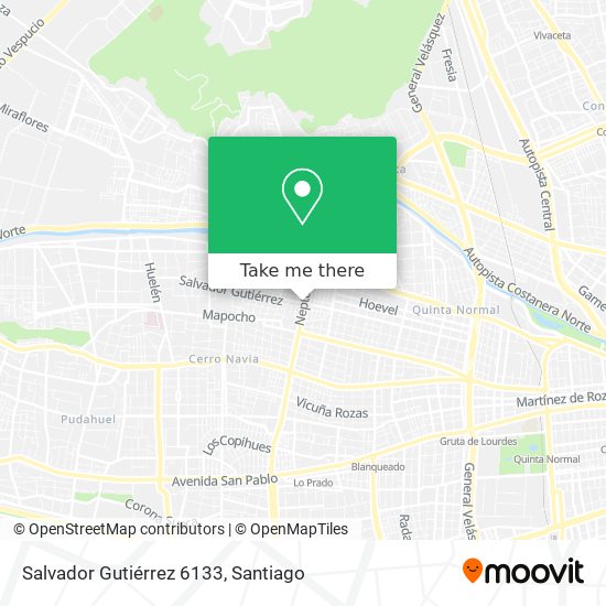 Salvador Gutiérrez 6133 map