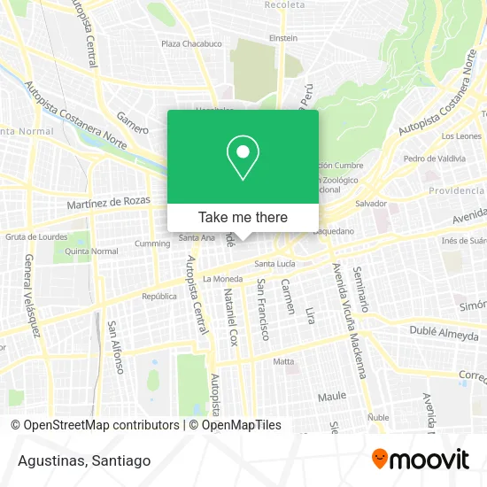 Agustinas map