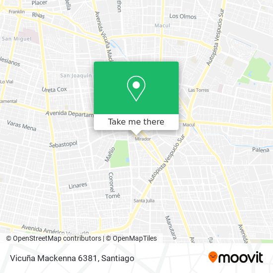 Vicuña Mackenna 6381 map