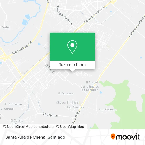 Santa Ana de Chena map