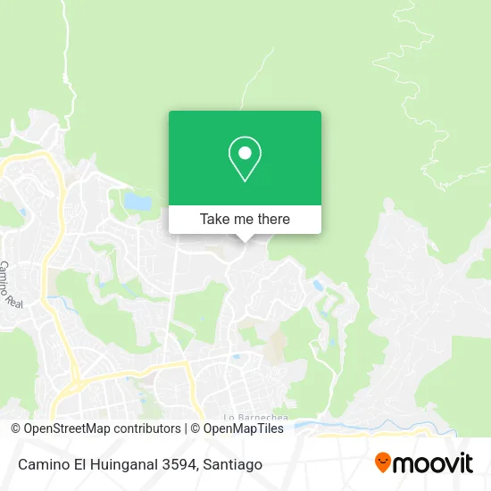 Mapa de Camino El Huinganal 3594