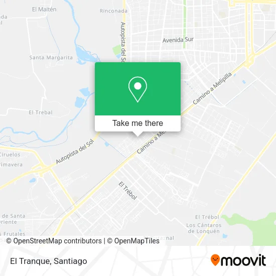 El Tranque map