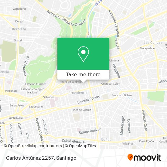 Mapa de Carlos Antúnez 2257