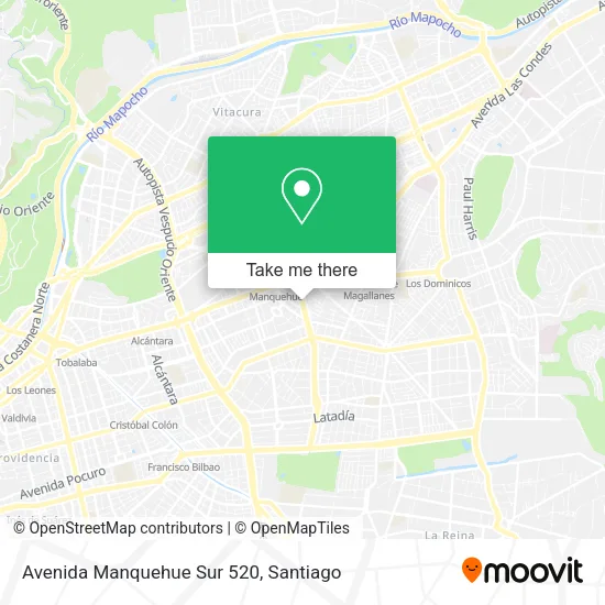 Avenida Manquehue Sur 520 map